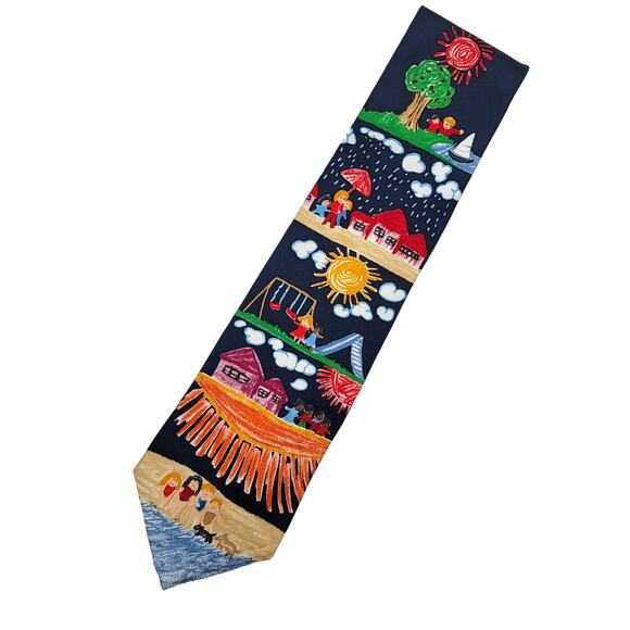 Save The Children Other - SAVE THE CHILDREN "That's What Friends Are For" by Mary Age 9 100% Silk Necktie